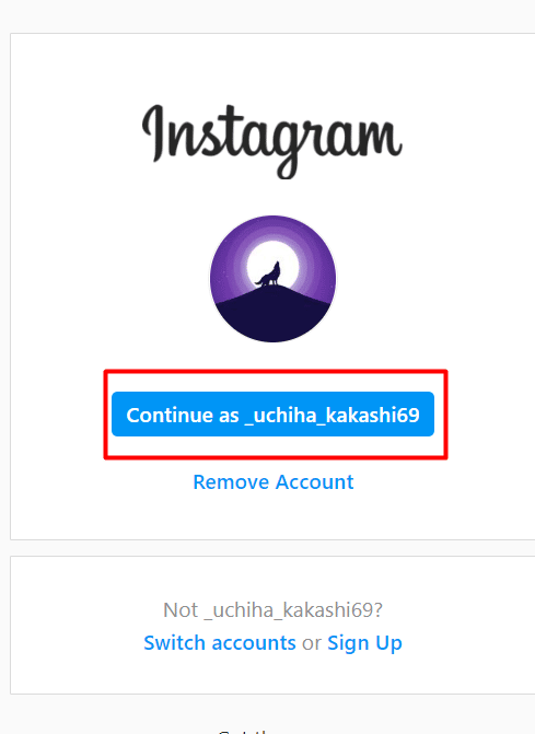 Apri un browser Web sul tuo computer e vai al sito Web di Instagram per iniziare