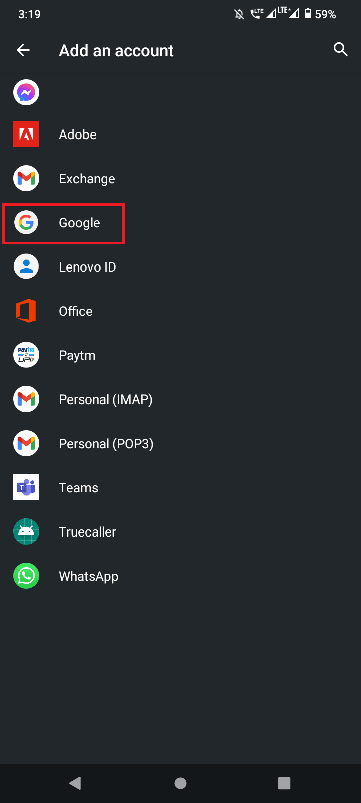 tocca Google