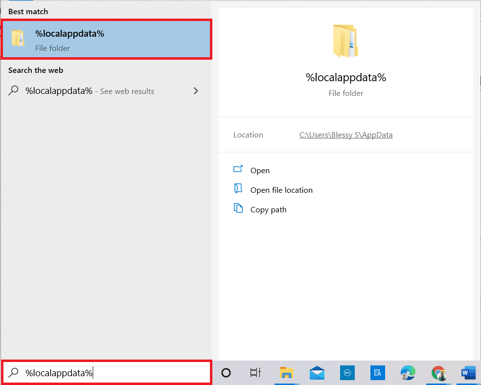 Apri la cartella AppData Local. Fix Kodi Impossibile connettersi al server di rete