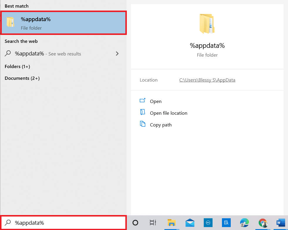 Apri la cartella AppData Roaming. Fix Kodi Impossibile connettersi al server di rete