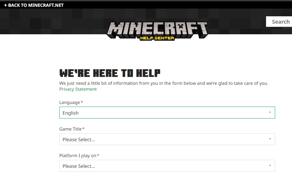 您还可以提出请求以联系 Minecraft 支持。 Minecraft 的 12 个修复现有连接被远程主机错误强行关闭