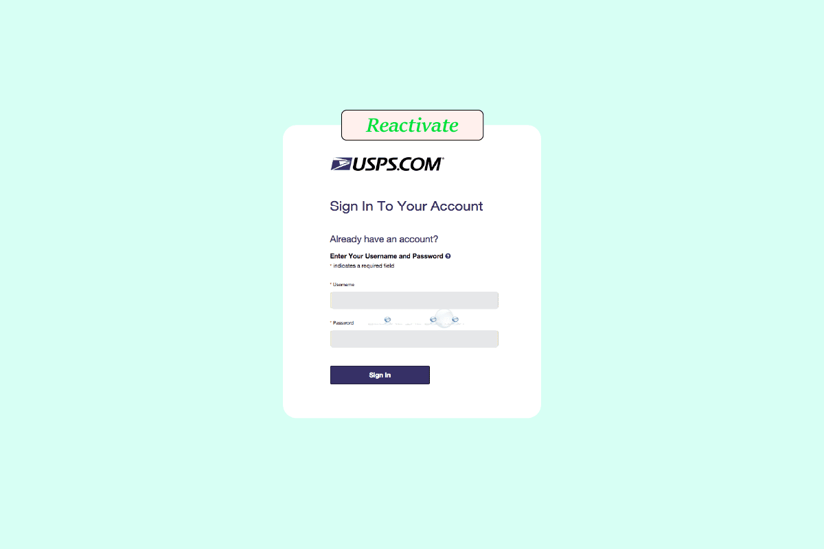 Cómo reactivar la cuenta de USPS.com