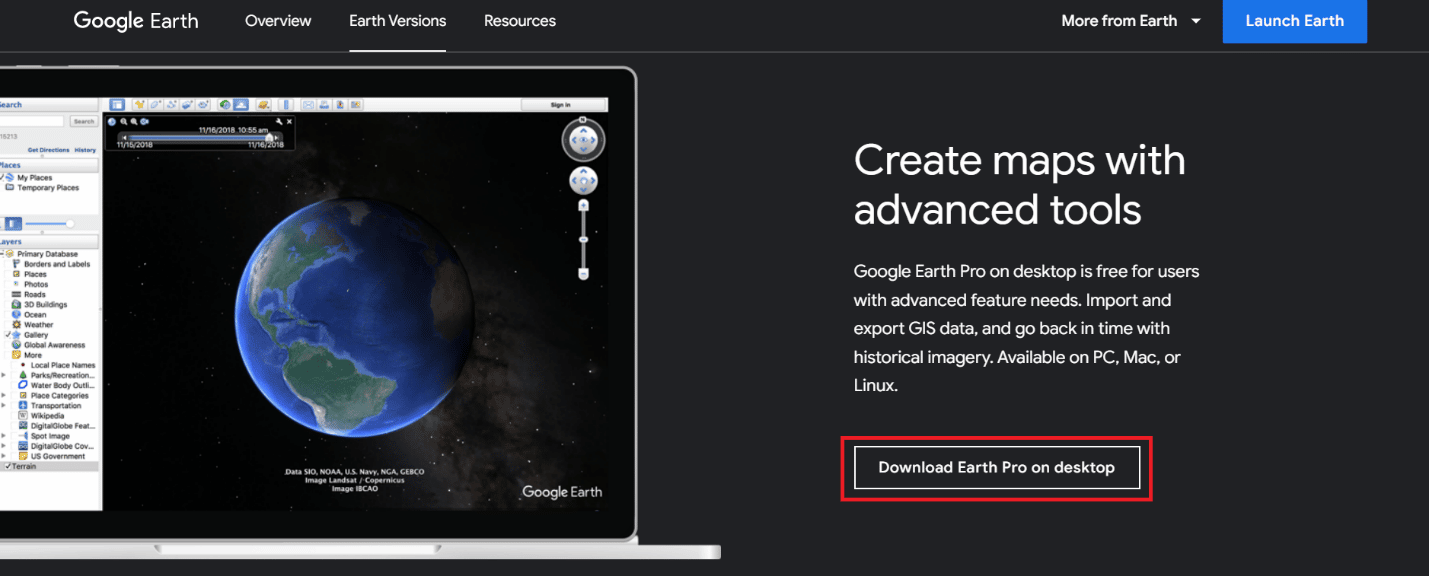 تنزيل برنامج Google Earth Pro - كيفية الحصول على خطوط طبوغرافية لخرائط Google؟ 7