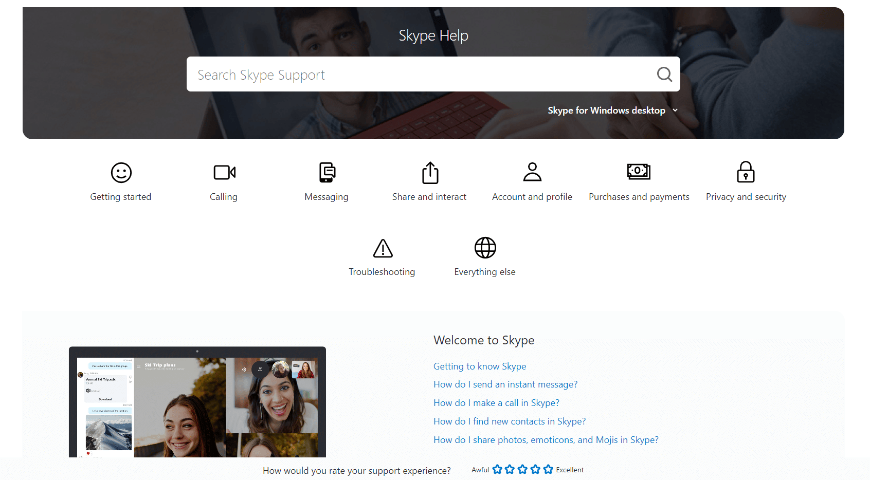 Pagina di supporto Skype. Come impedire a Skype di silenziare altri suoni
