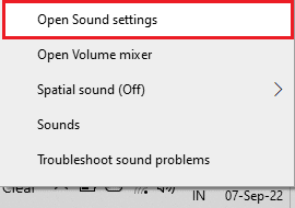 Seleccione Abrir configuración de sonido. Cómo evitar que Skype silencie otros sonidos