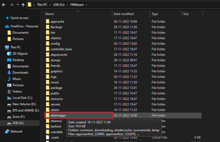 folder Steamapps di Drive. Cara Menonaktifkan Shader Pre Caching di Steam