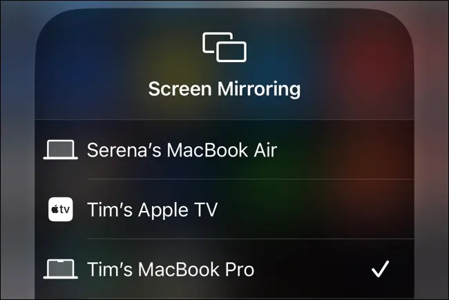 Pencerminan Layar AirPlay dari iPhone ke Mac