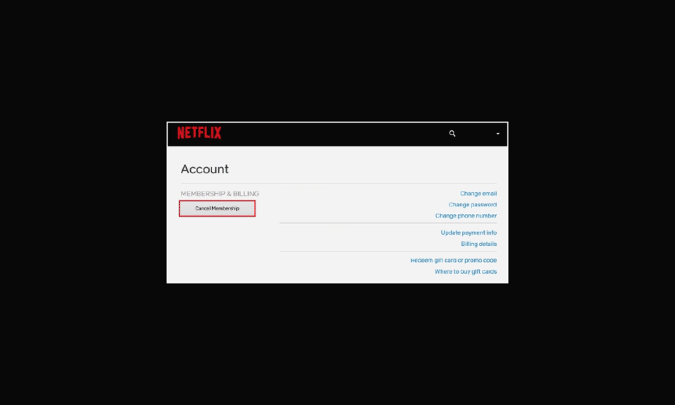 วิธียกเลิกบัญชี Netflix ของฉัน