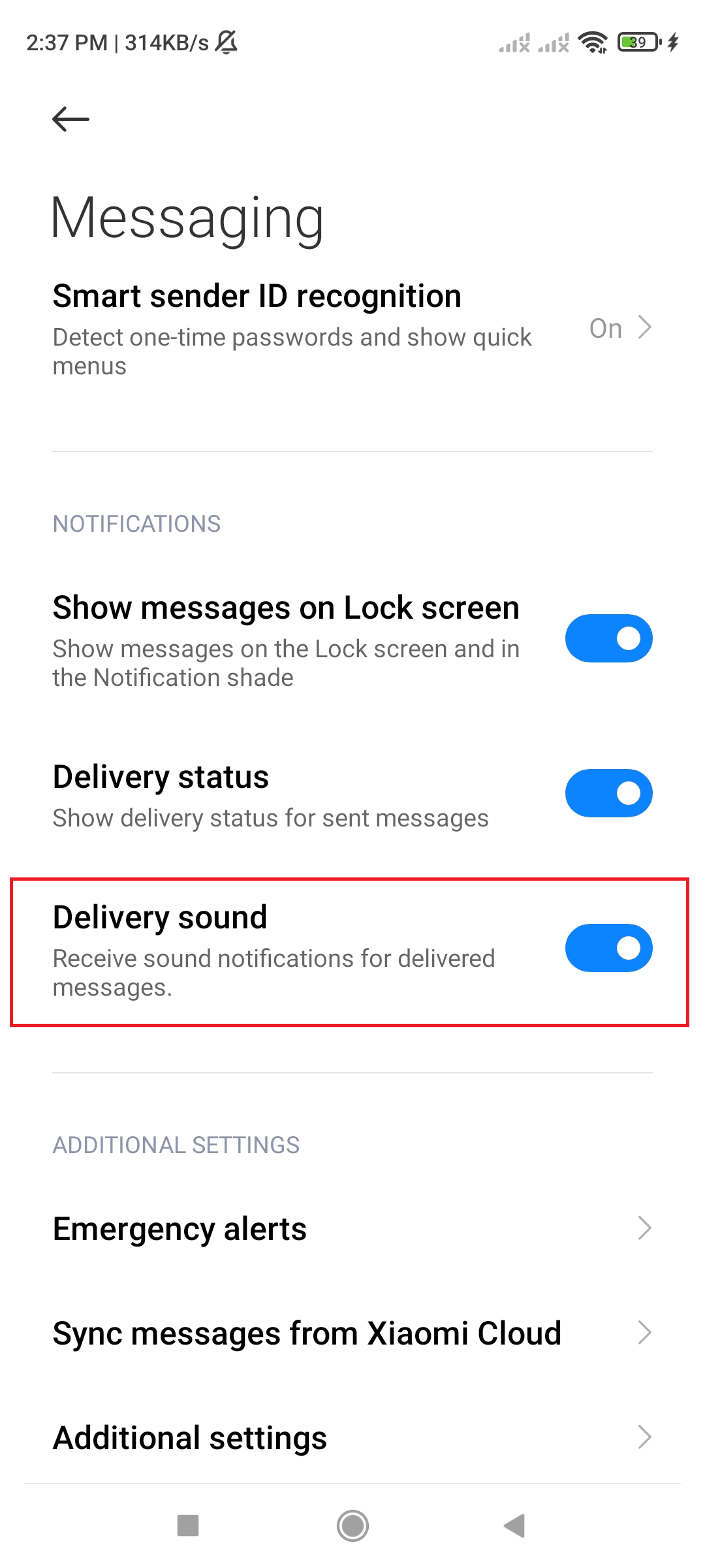 配信音。 Androidで誰かがあなたのテキストを読んだかどうかを確認する方法