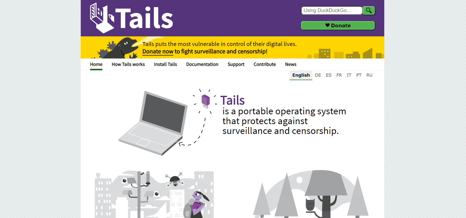 TAILS indirme sayfası