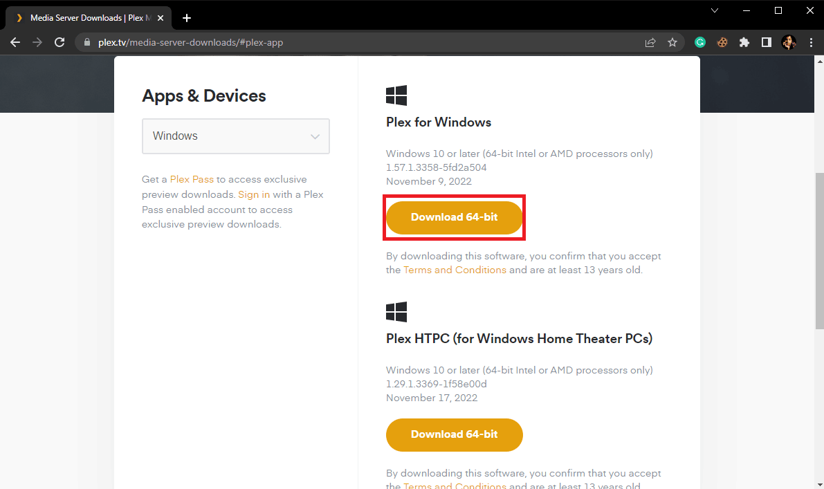Haga clic en el botón Descargar 64 bits. Los 25 mejores reproductores MKV para descargar para Windows 10