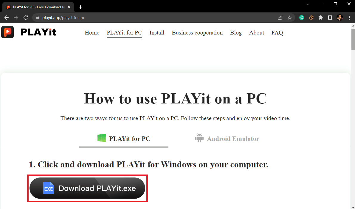 Haga clic en el botón Descargar PLAYitt.exe. Los 25 mejores reproductores MKV para descargar para Windows 10