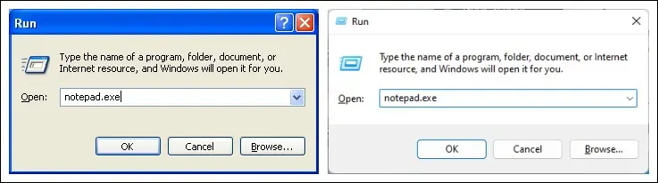 Okno dialogowe Uruchom systemu Windows