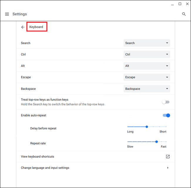 单击键盘。如何修复 Chromebook 键盘不工作