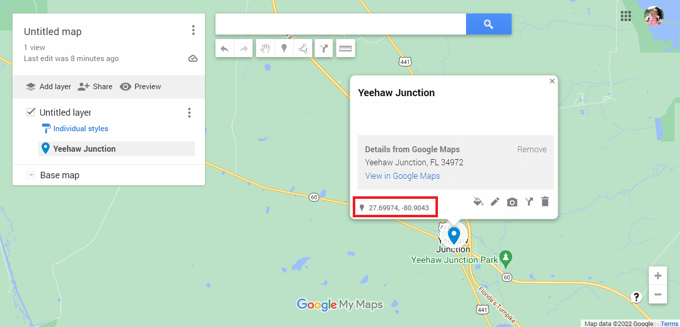 Enlem ve boylam ayrıntılarını kopyalayın. Google Haritalar Uygulamasında Yarıçap Nasıl Çizilir?