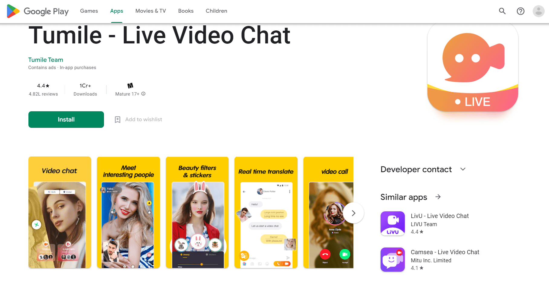 实时聊天 tumile playstore。 24 款最佳在线陌生人视频聊天应用
