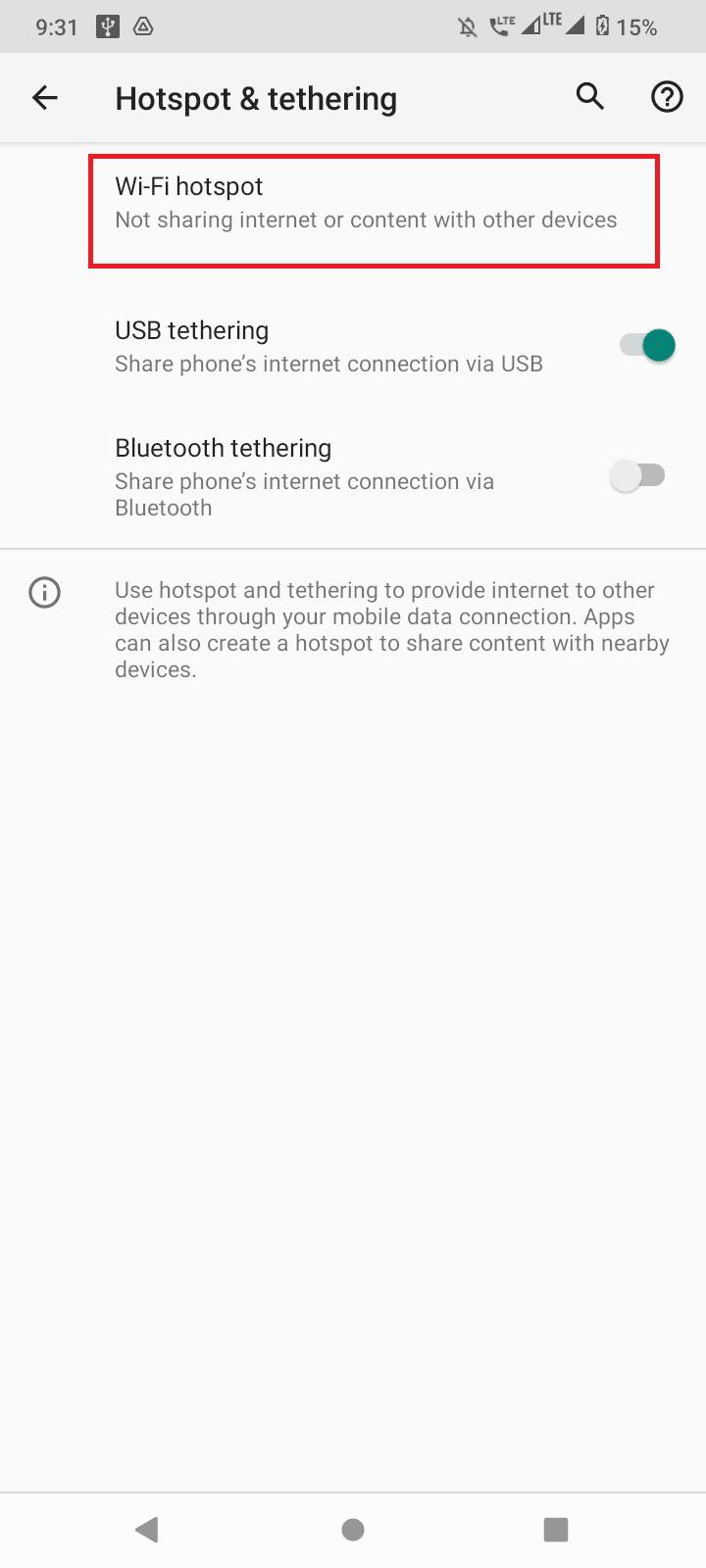 แตะที่ฮอตสปอต wifi