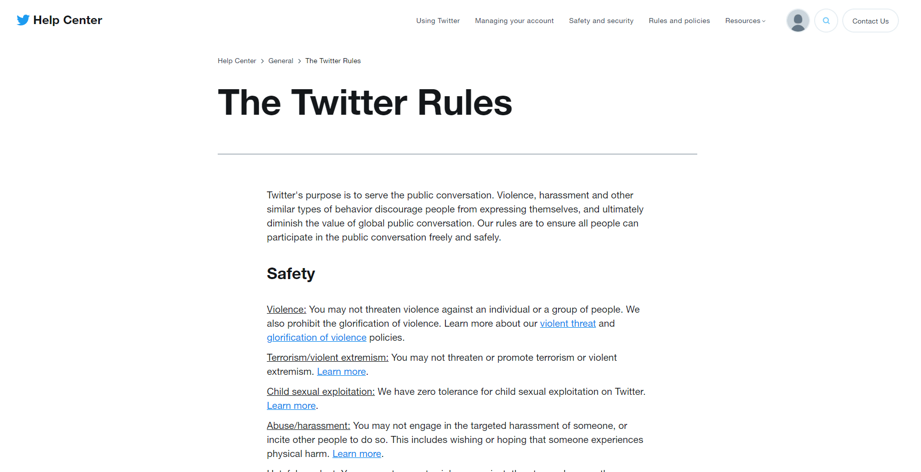 Regole Twitter