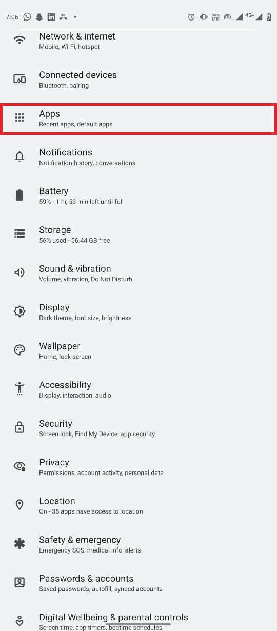 pilih pengaturan Aplikasi. Perbaiki Tidak Bisa Mengubah Gambar Profil Messenger di Android