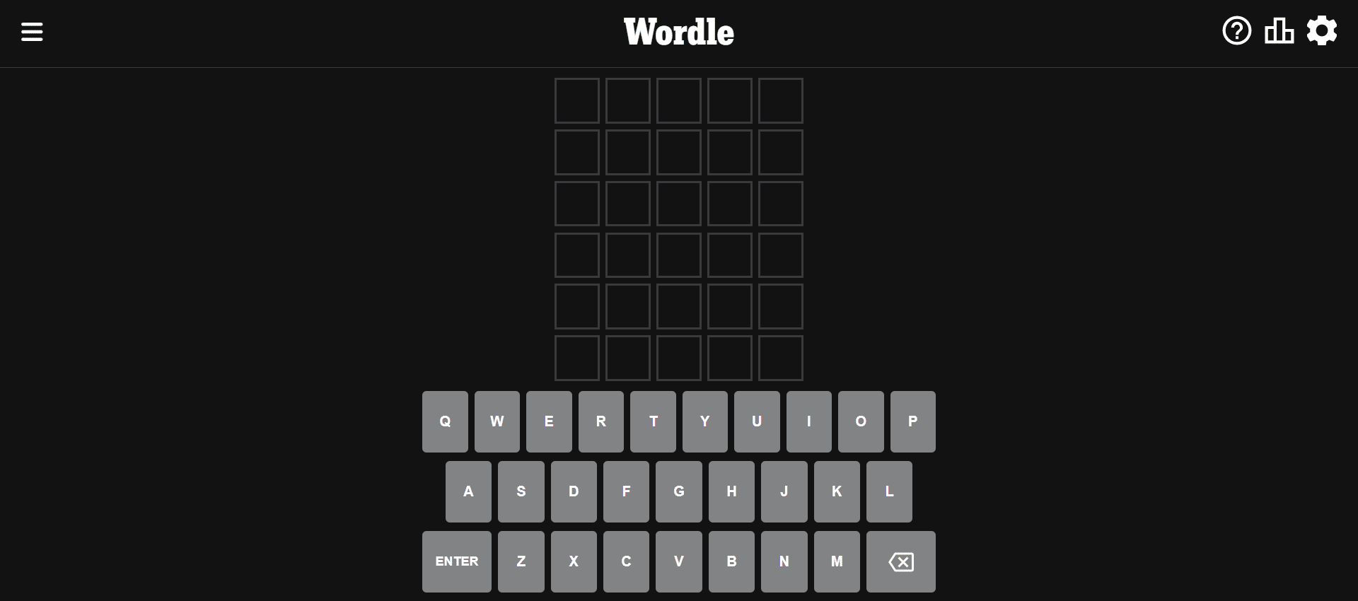 Запустите мобильный браузер и перейдите на веб-сайт Wordle.