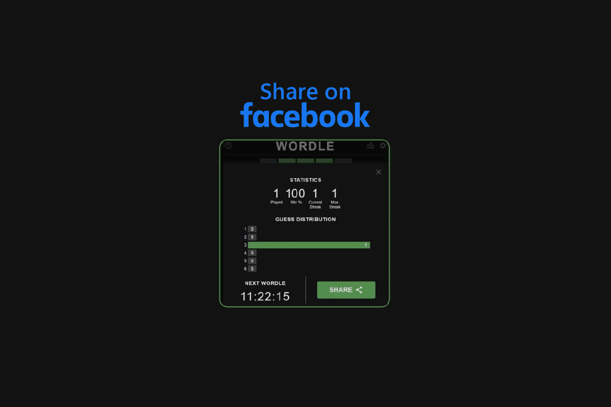 Как опубликовать результаты Wordle на Facebook