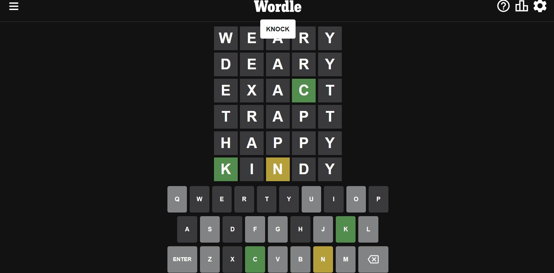 Сыграйте в дневную игру Wordle.