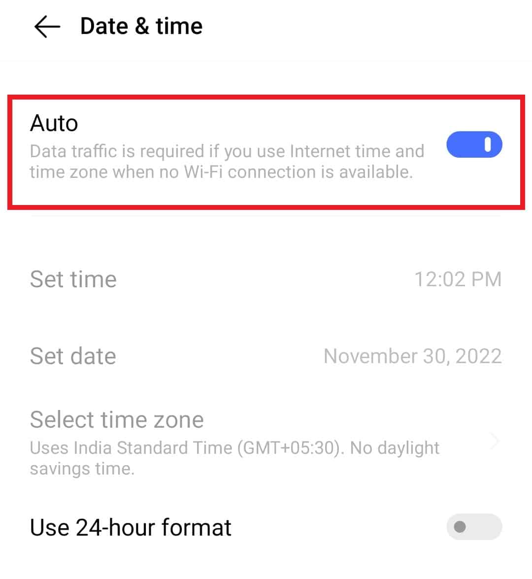 Aktifkan Otomatis | Kesalahan YouTube 400 di Android