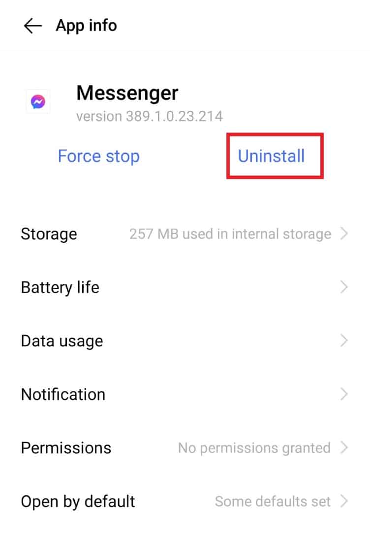Toca Desinstalar
