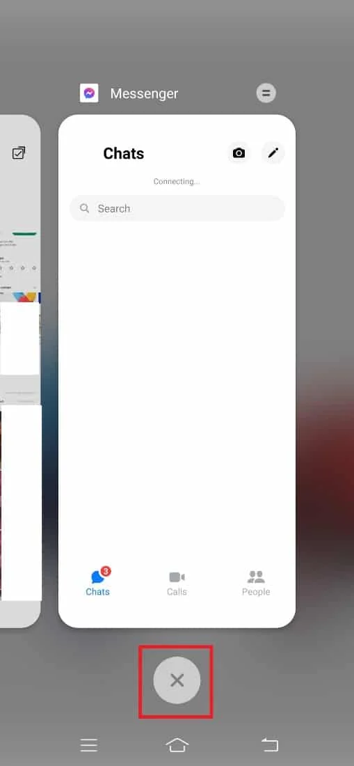 Reiniciar aplicación. Las 10 mejores formas de corregir errores al cargar medios en Facebook Messenger