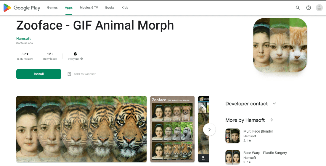 zooface gif Tiermorph