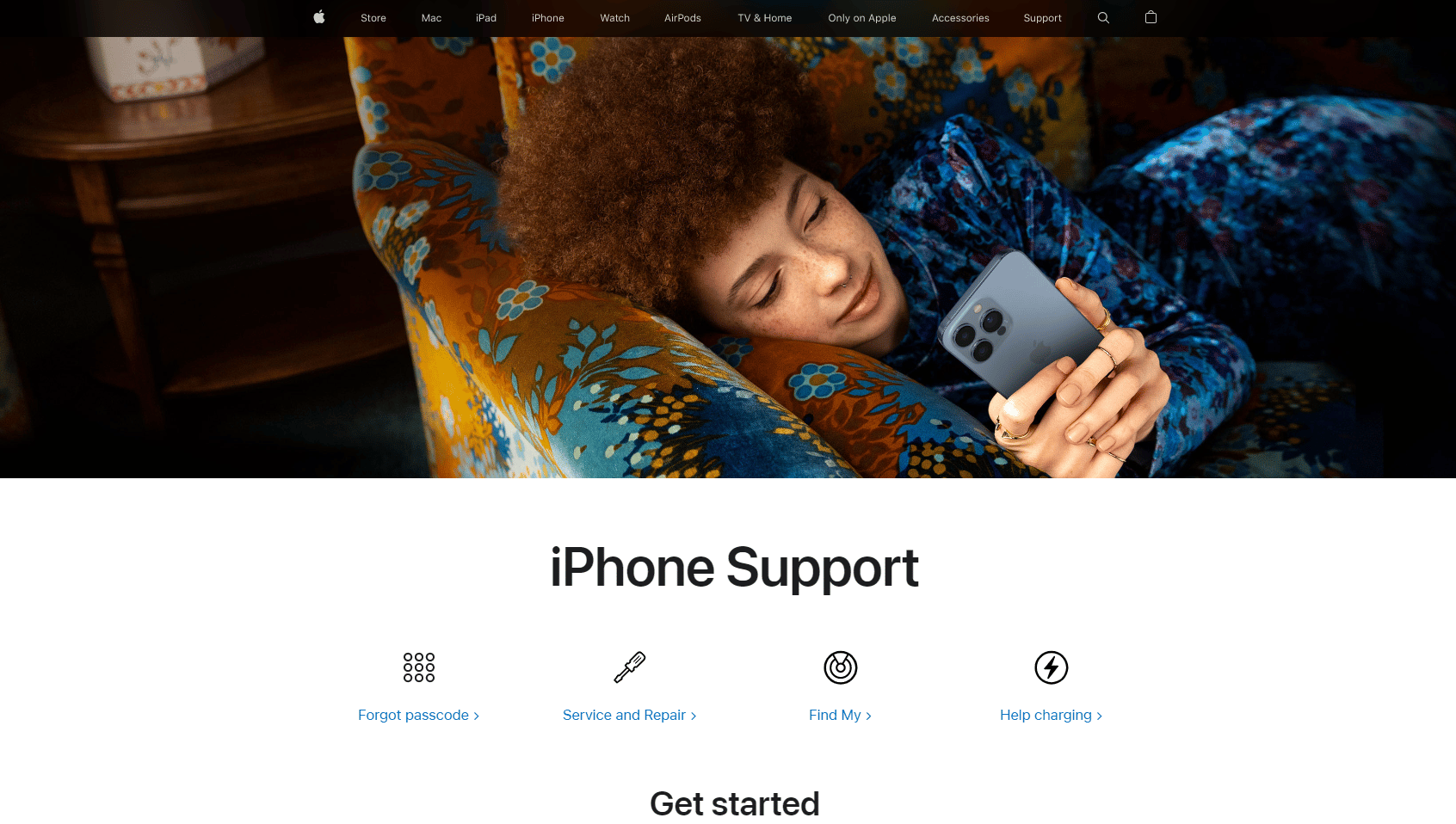 página de suporte do iPhone | Como consertar o iPhone XR preso no logotipo da Apple
