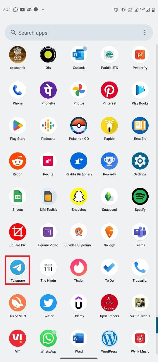 Ouvrez Telegram dans le menu du téléphone. Comment ajouter, modifier et supprimer une photo de profil Telegram