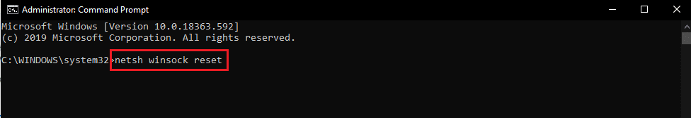 Commande de réinitialisation netsh winsock. Correction de l'erreur système du lecteur Nox