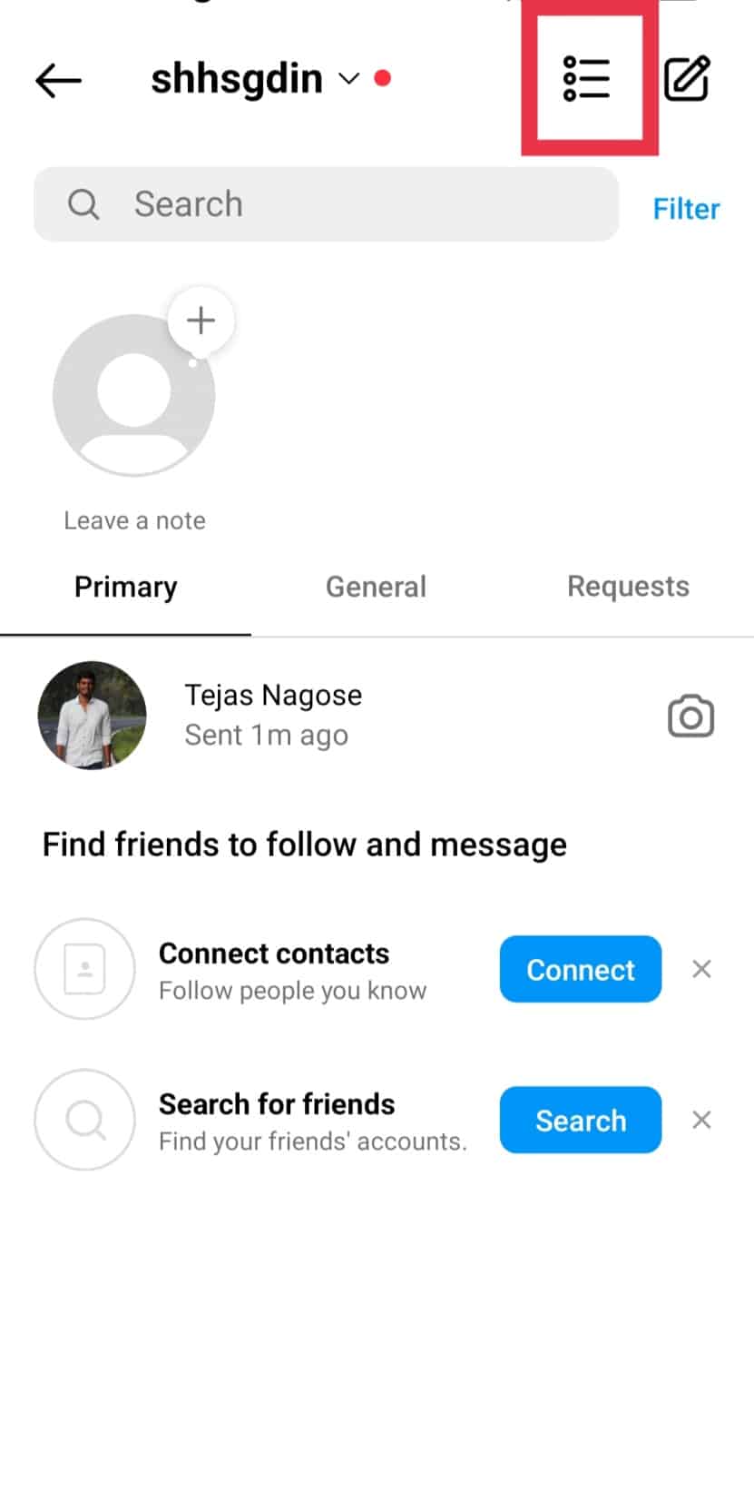 Ícone de seleção múltipla | Como cancelar o envio de mensagens no Instagram