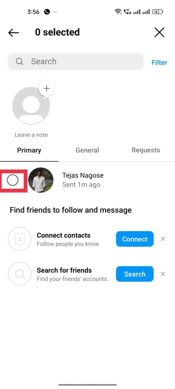 toque nos chats desejados que você deseja excluir