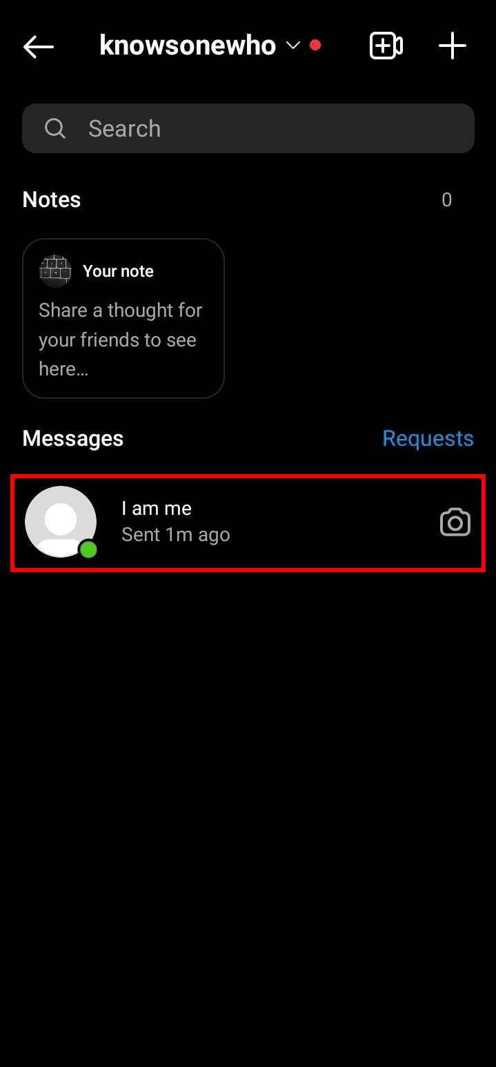Toque no chat da lista | Como cancelar o envio de mensagens no Instagram