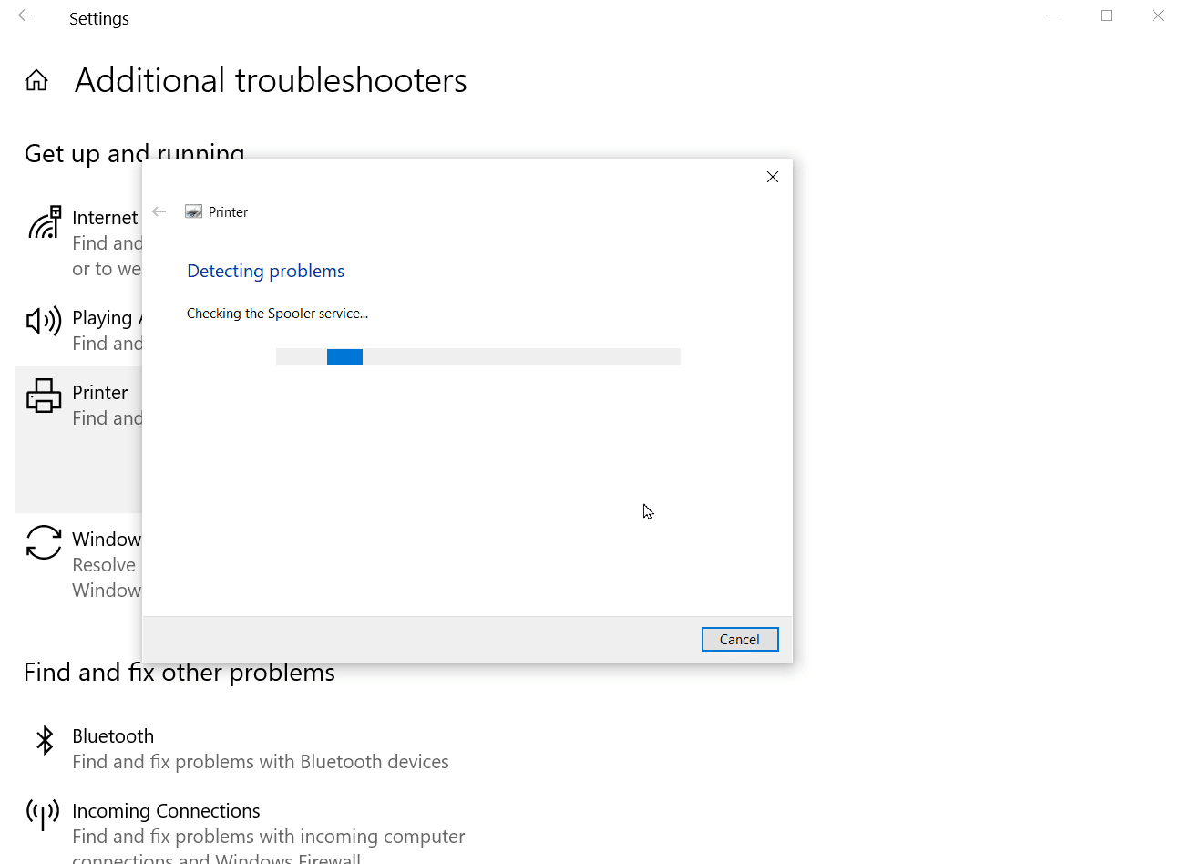 sorun giderici sorunları arayacaktır. Düzeltme Microsoft IPP Sınıfı Sürücü Renk Yok, Yalnızca Gri Tonlama Sunuyor
