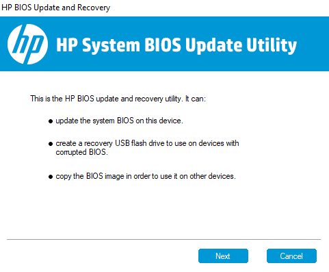 อัพเดตไบออสของ hp แก้ไขหน้าจอสัมผัสที่รองรับ HID ที่ขาดหายไป