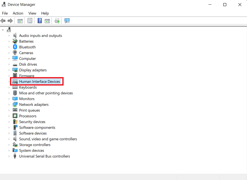 ดับเบิลคลิกที่ Human Interface Devices