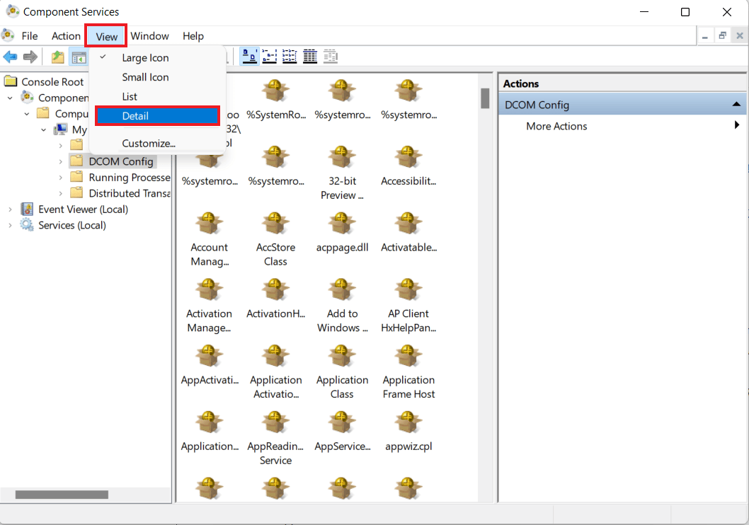 Klik tab Lihat dan pilih Detail. Perbaiki kesalahan D63B10C5 BB46 4990 A94F E40B9D520160