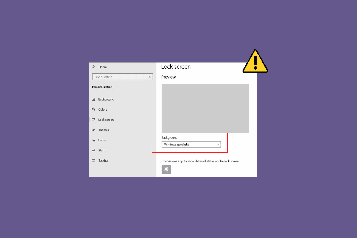 Consertar a tela de bloqueio do Windows Spotlight não está funcionando