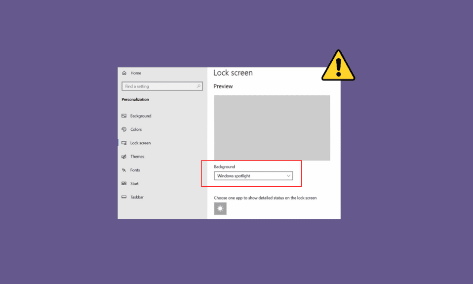 Consertar a tela de bloqueio do Windows Spotlight não está funcionando
