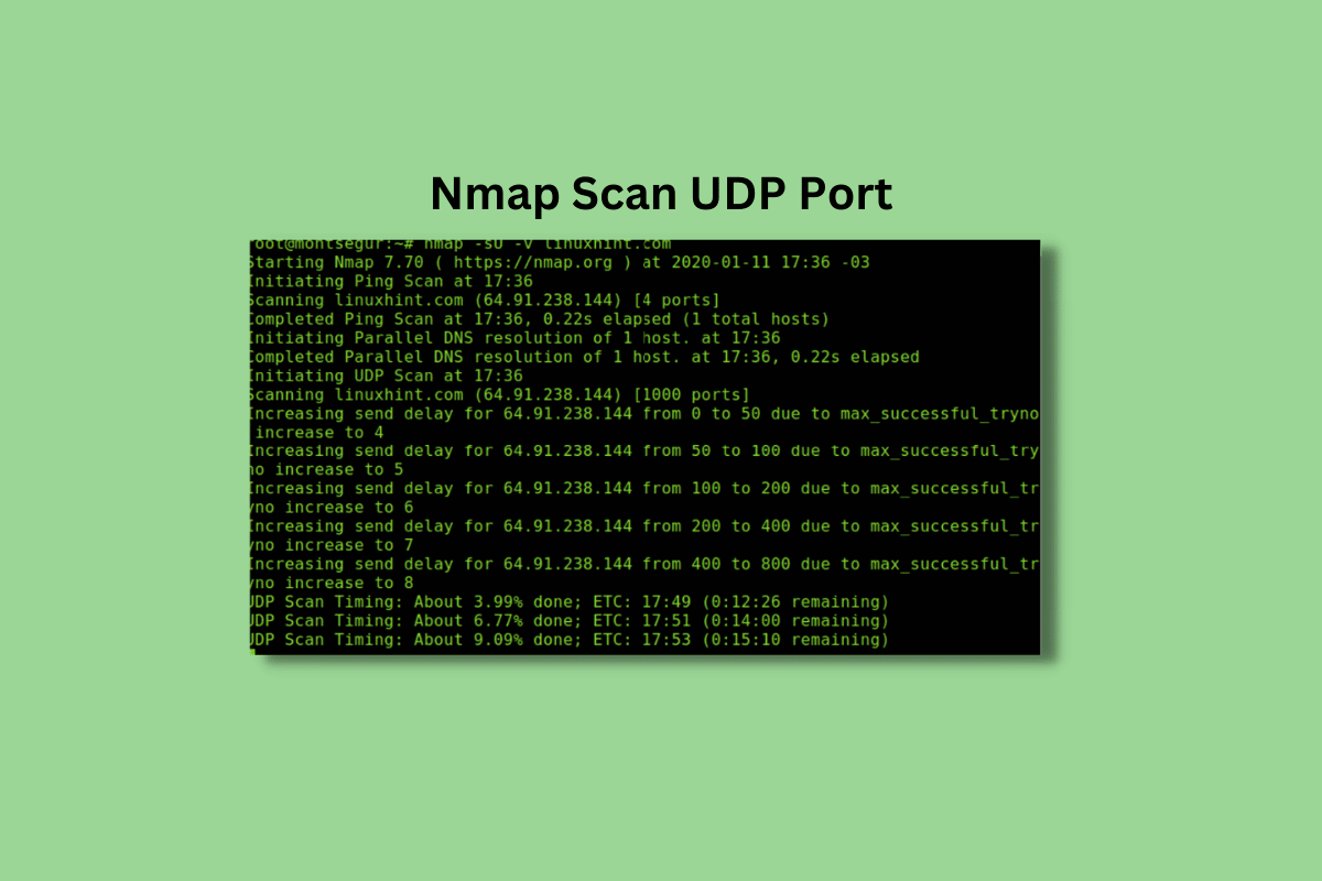 Ce este portul Nmap Scan UDP