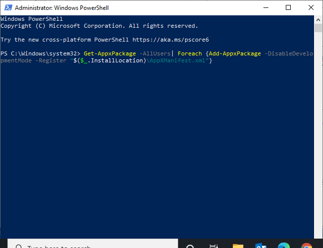 get appxpackage コマンド