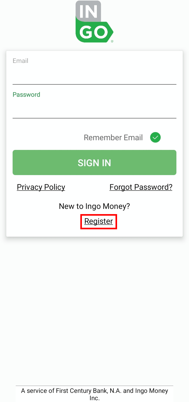 Atingeți opțiunea Înregistrare din partea de jos. | Chat live Ingo Money