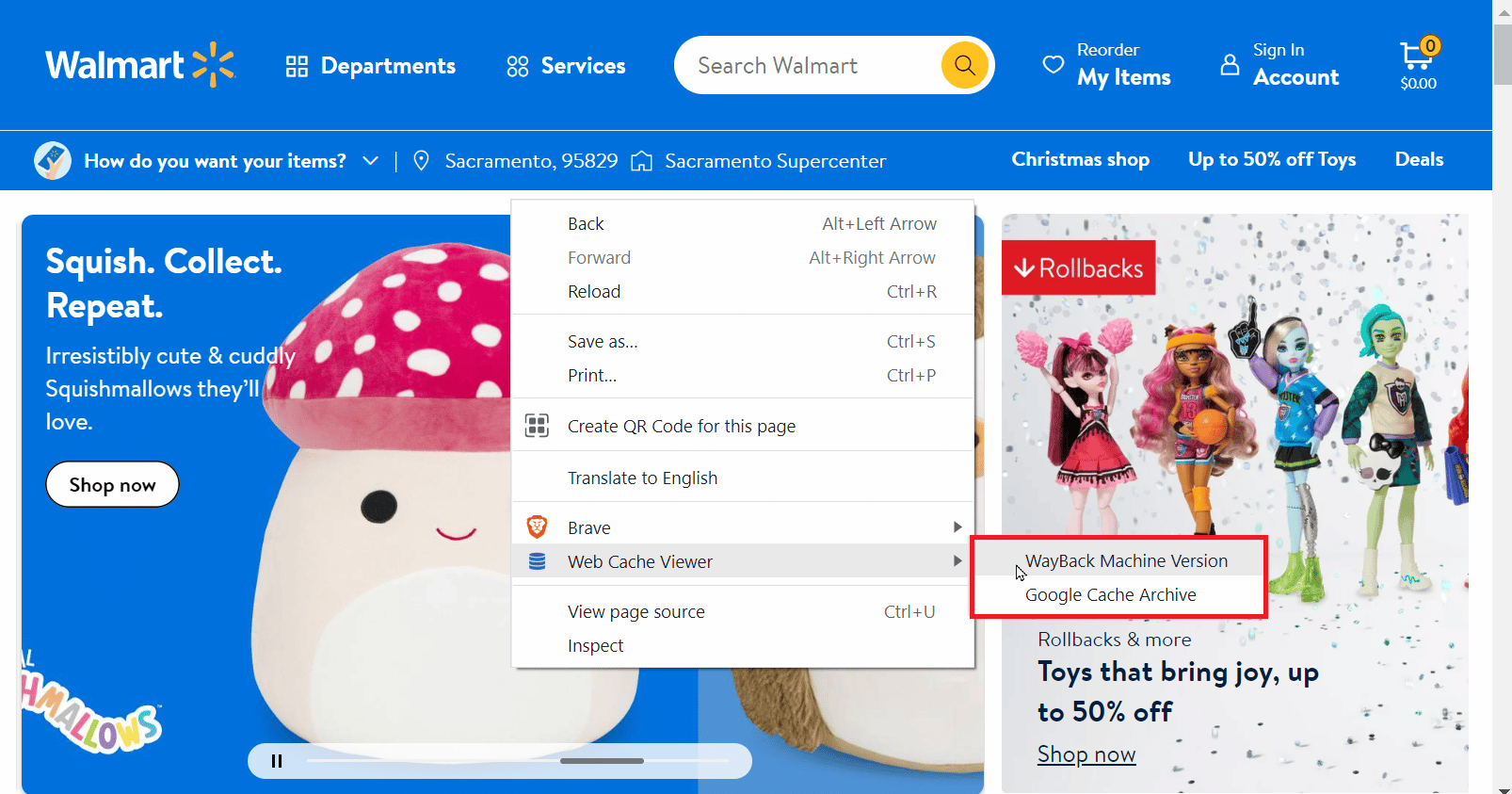 clique na versão da máquina wayback ou na versão do cache do Google. Como encontrar sites antigos que não existem mais