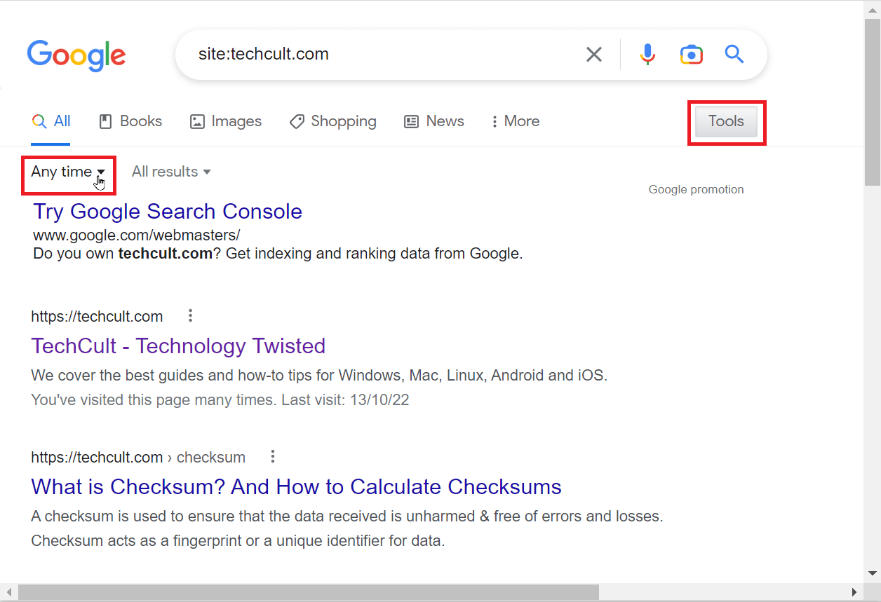 clique em ferramentas e clique no menu suspenso a qualquer momento para ver todo o intervalo de tempo. Como encontrar sites antigos que não existem mais