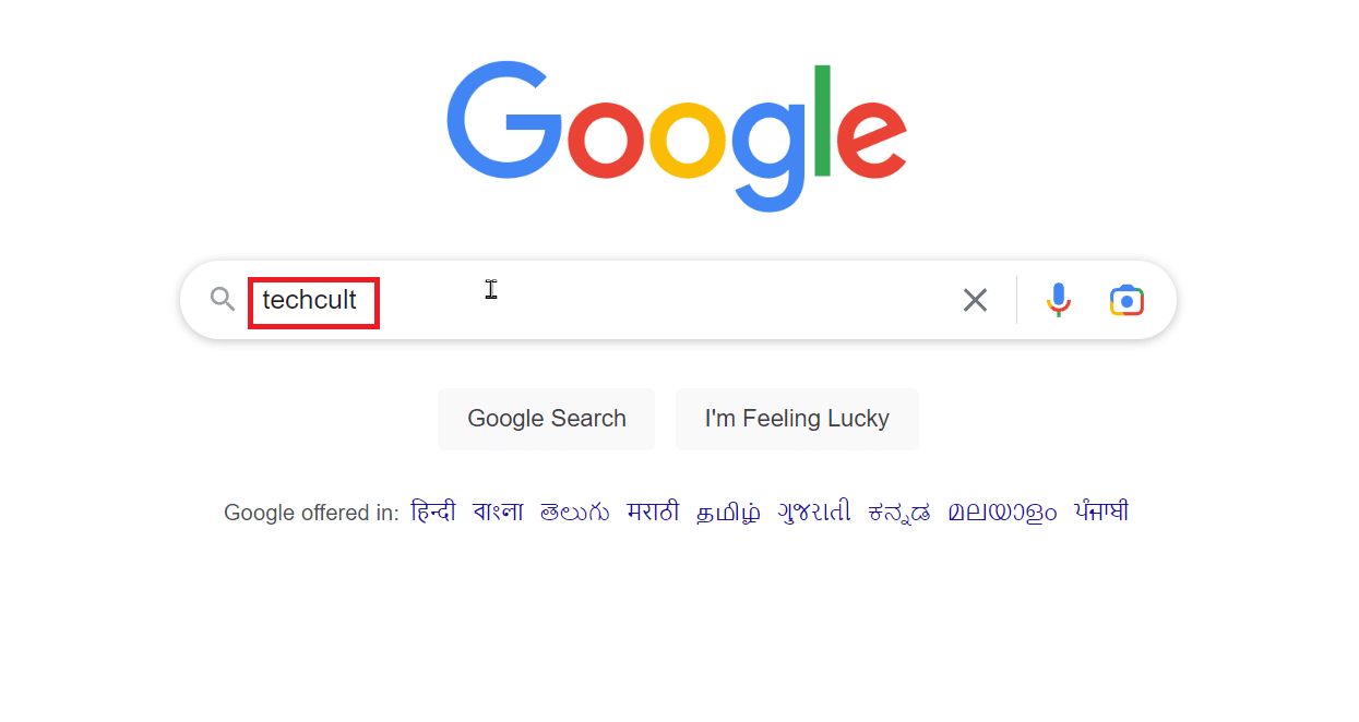 procure um site no google e aperte enter