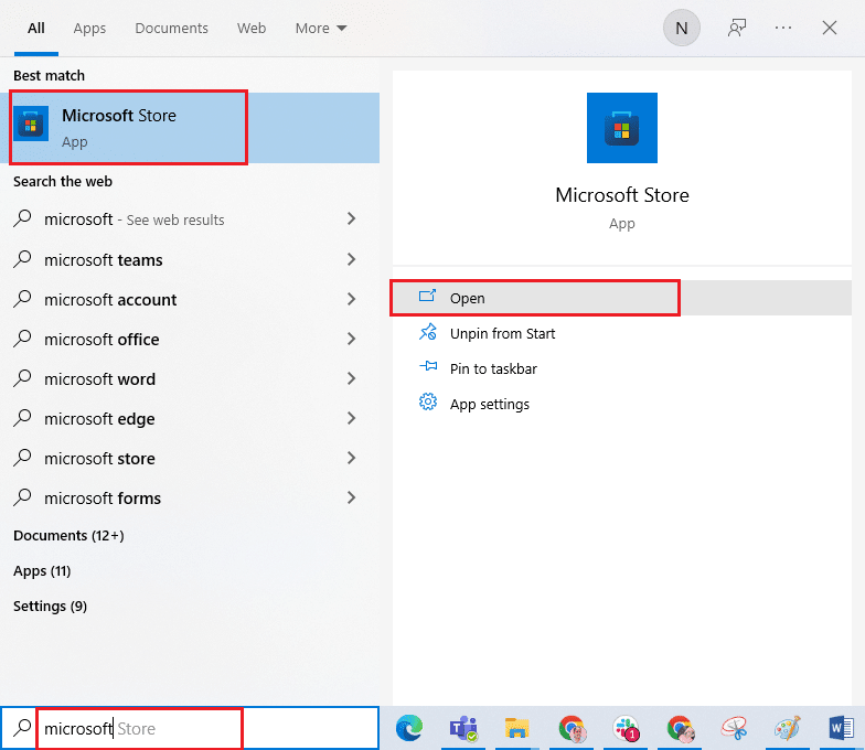 buka Microsoft Store