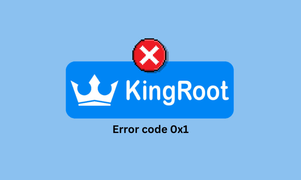 Corrigir o código de erro KingRoot 0X1